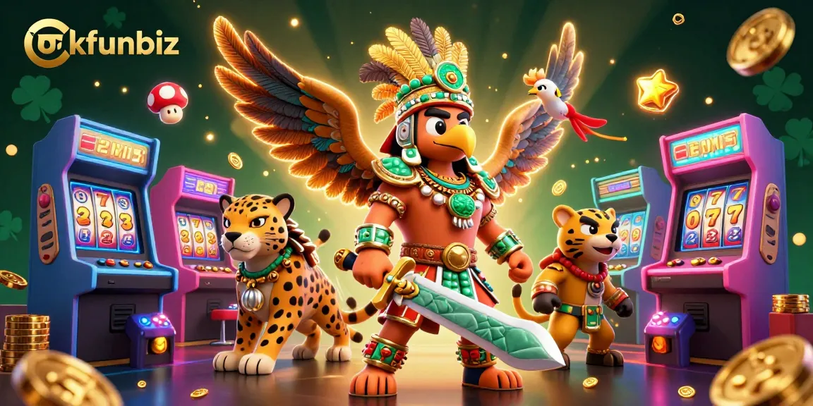 Engage with exciting spins at okfunbiz featuring vibrant casino elements and dynamic characters.