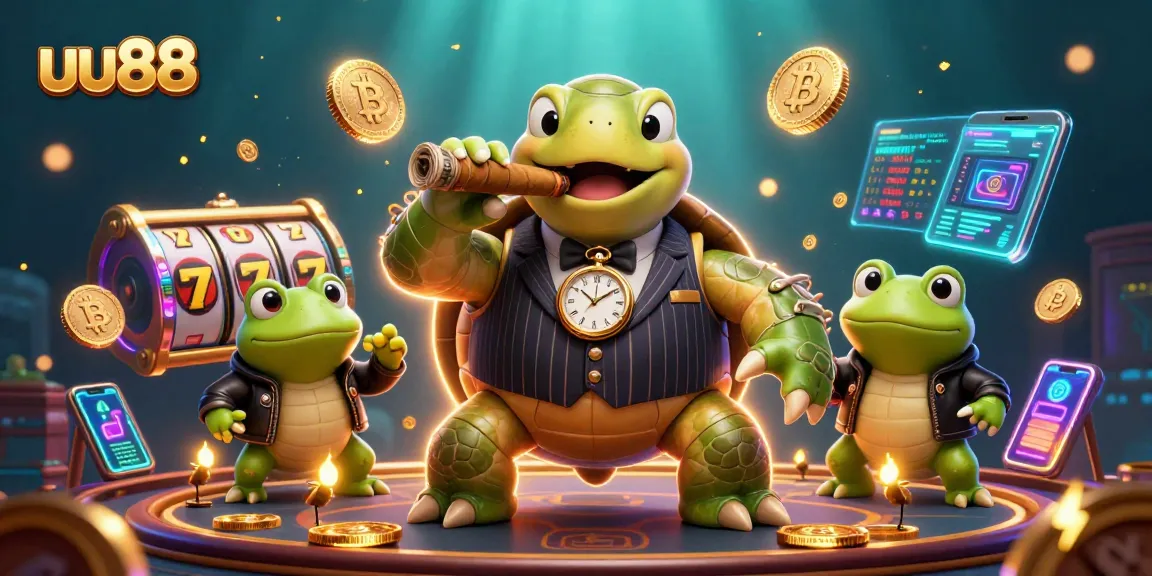 Experience the thrilling uu88 online casino with our vivid cartoon illustration showcasing a unique gaming scene.