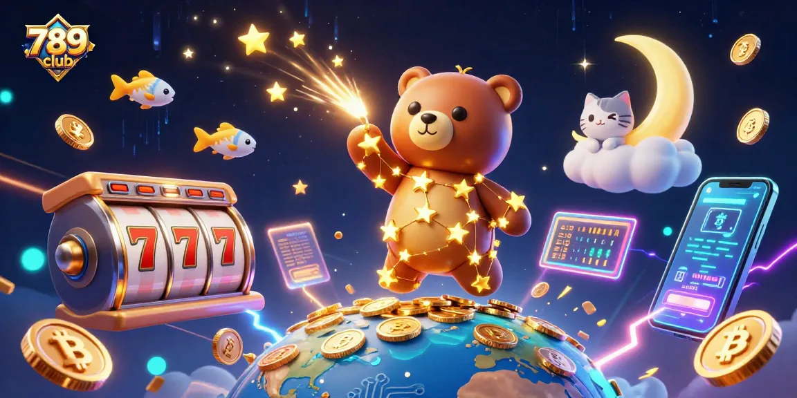Experience the excitement of 789club with vibrant casino elements and engaging characters!