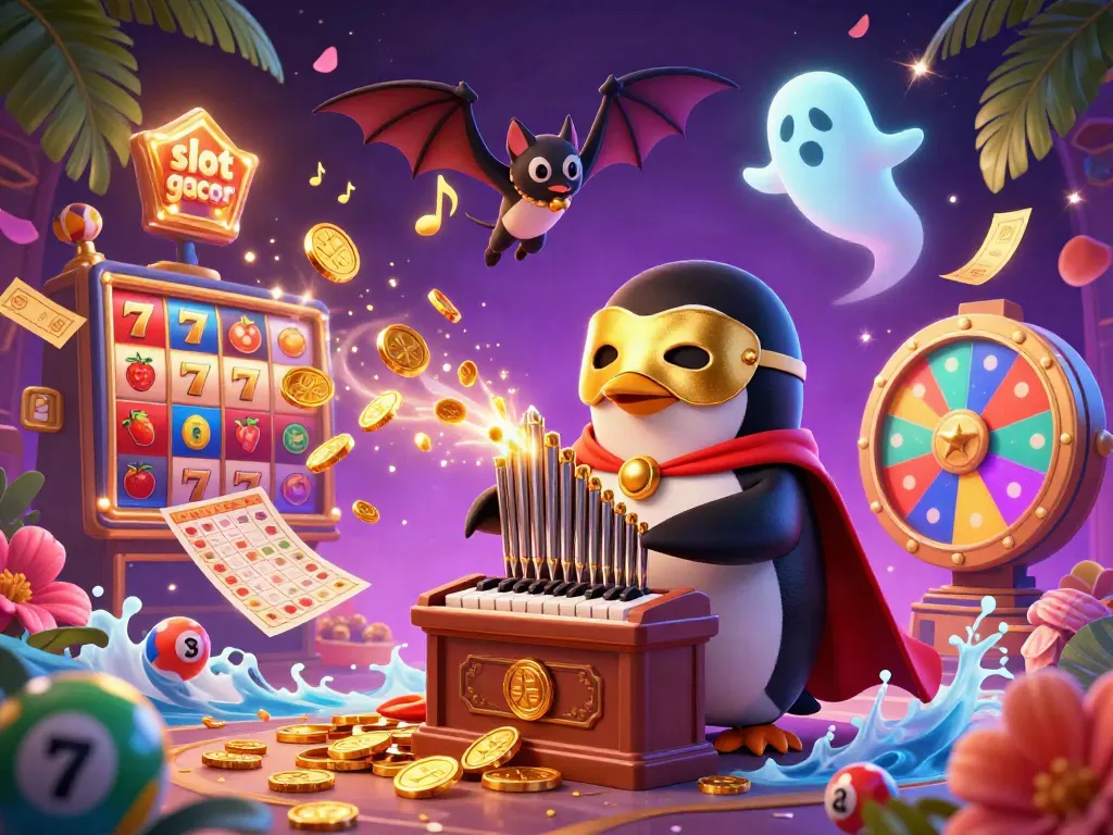 Experience the thrill of slot gacor with vibrant 3D characters and exciting casino elements.
