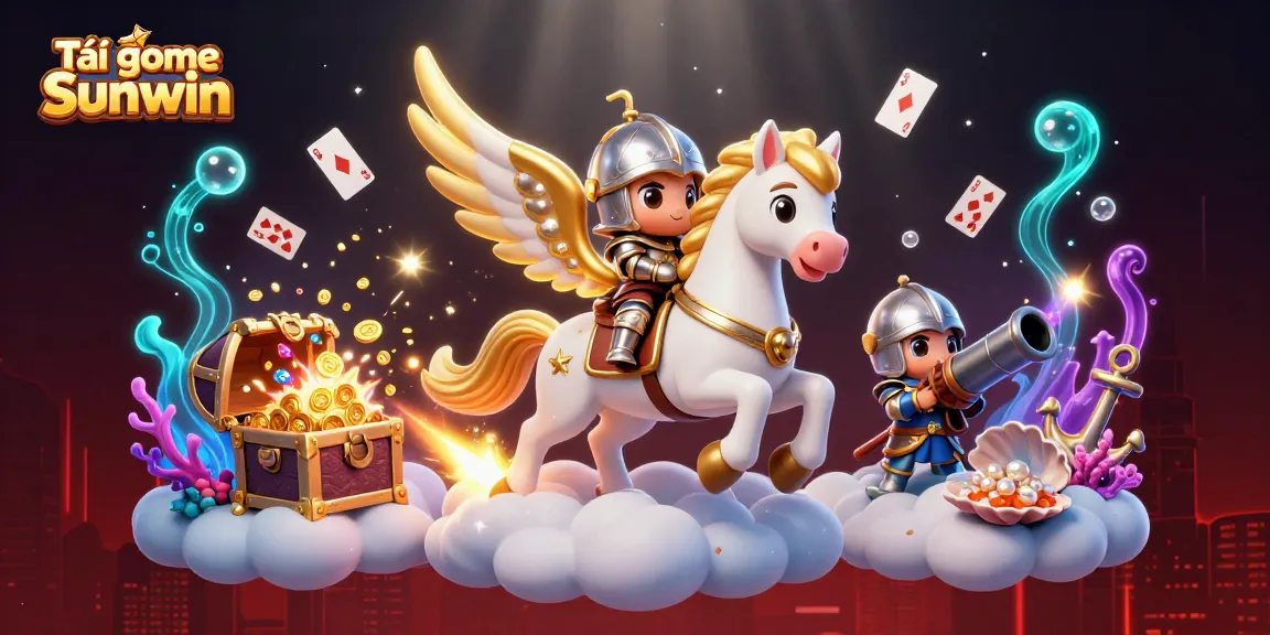 Experience thrilling gameplay with Tải game Sunwin, featuring 3D celestial characters escaping through a magical realm.