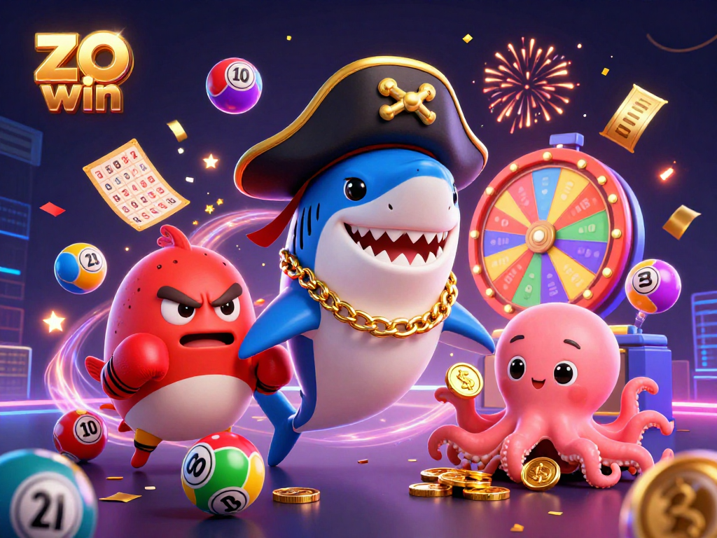 Experience thrilling gaming action with zo win, featuring exciting casino elements in a vibrant scene.