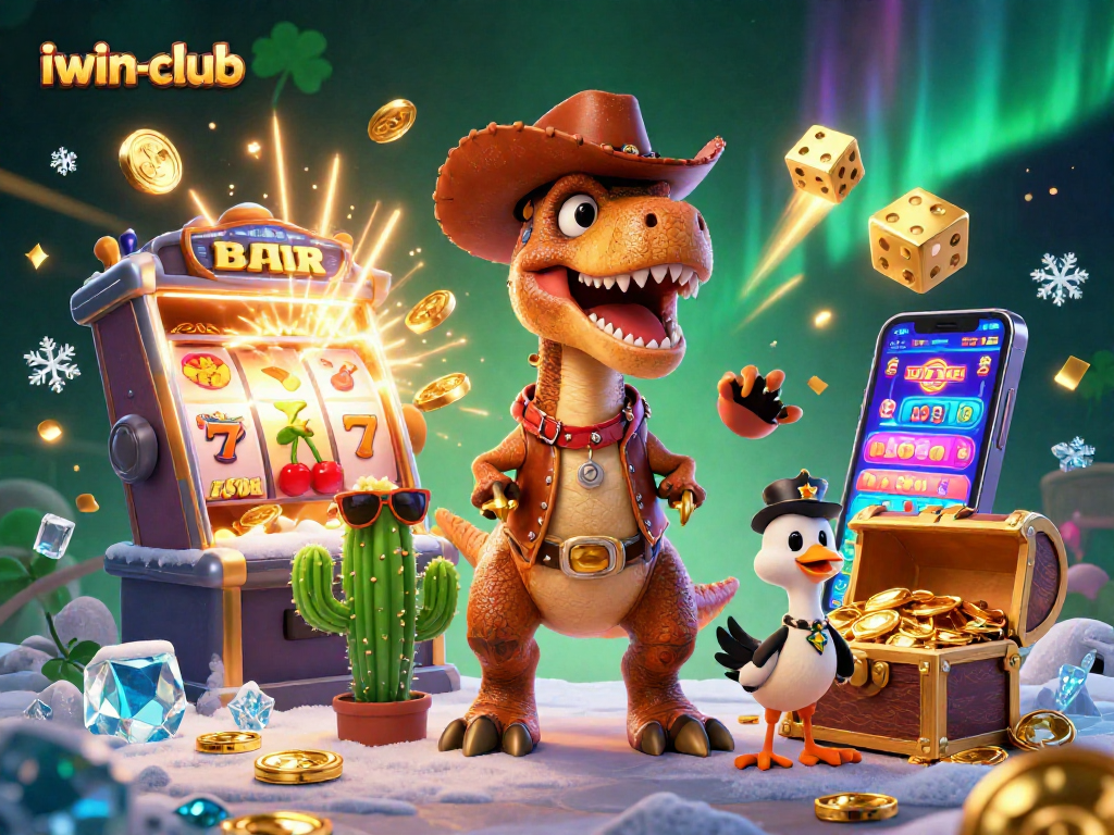 Experience thrilling jackpot action at iwin-club with vibrant slots and animated characters.