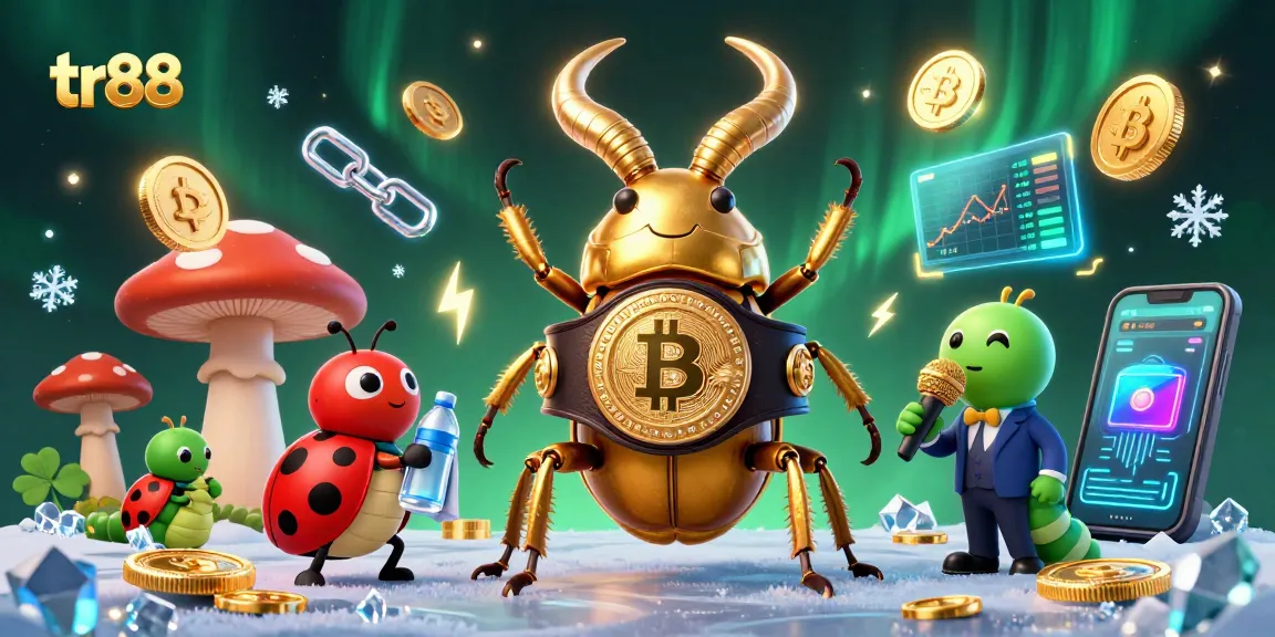 Experience the excitement of tr88 with unique characters and dynamic casino elements in this lively illustration.