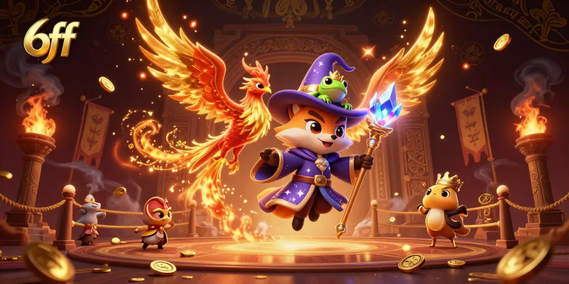Experience thrilling gameplay with 6ff casino features in a vibrant, enchanting 3D scene.