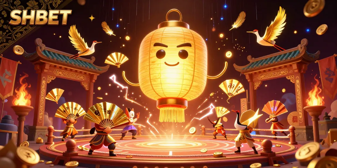 Experience engaging gameplay at SHBET with a vibrant 3D casino illustration featuring lucky symbols and golden elements.