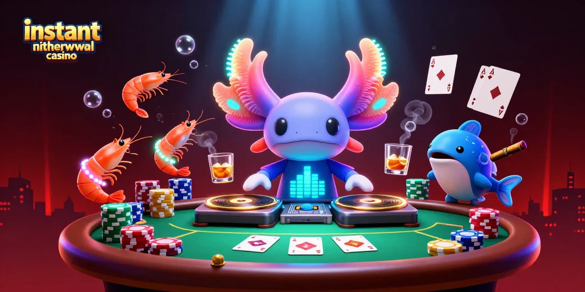 Experience the thrill of an instant withdrawal casino with vibrant characters and dynamic gameplay in this lively 3D illustration.